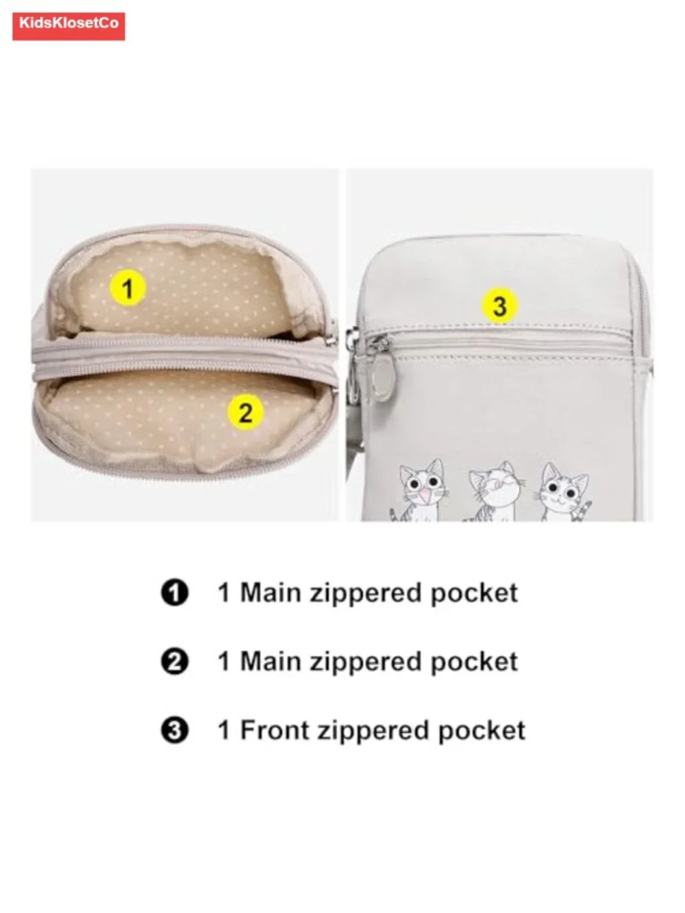 Mini Canvas Crossbody Bag for Girls Lightweight Pouch with Adjustable Strap